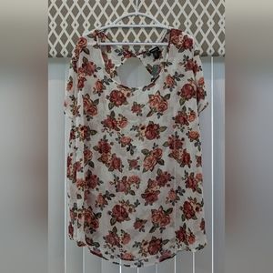 Torrid Rose Print Blouse